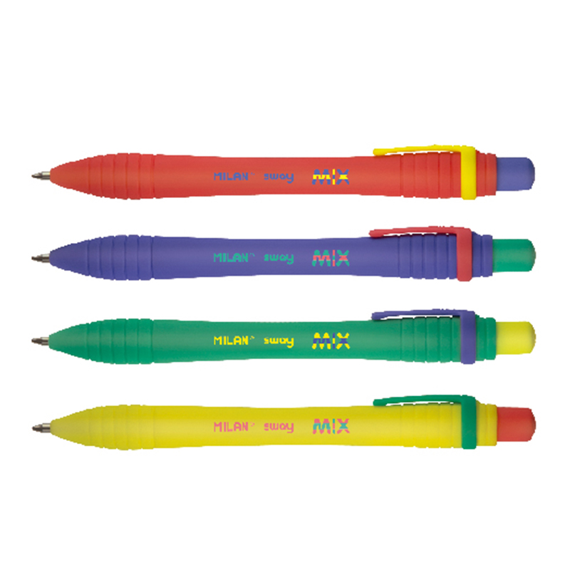 BOLIGRAFO MILAN SWAY MIX PASTA AZUL  1