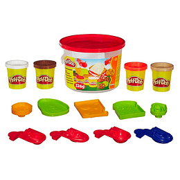 MASA PLAY-DOH MINI CUBETA PICNIC TAPA ROJA