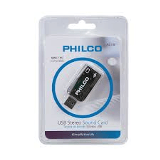 TARJETA DE SONIDO EXTERNA PHILCO USB AU100