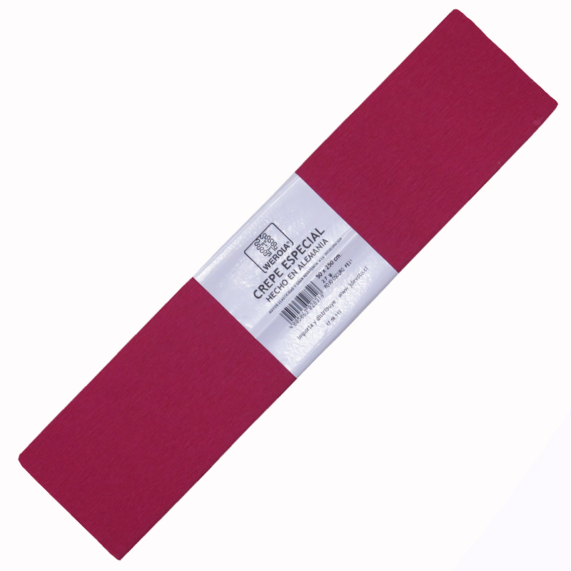 PAPEL CREPE WEROLA ROJO OSCURO 1