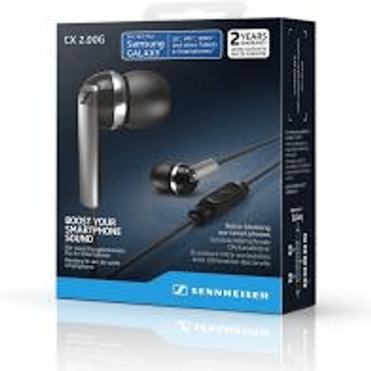 AUDIFONOS SENNHEISER CX 2.00G NEGROS PARA ANDROID