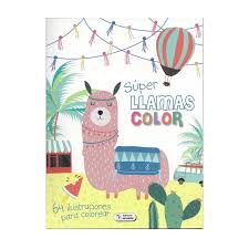 LIBRO SUPER LLAMAS COLOR 64 ILUSTRACIONES EDICIONES SALDAÑA CPCI44 1