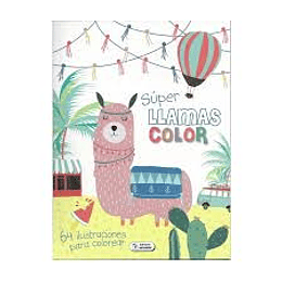 LIBRO SUPER LLAMAS COLOR 64 ILUSTRACIONES EDICIONES SALDAÑA CPCI44