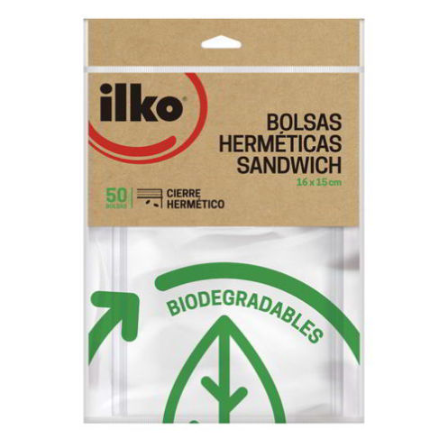 BOLSA HERMETICA SANDWICH 16 X 15 ILKO 50u. 1