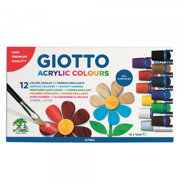 ACRILICO GIOTTO 12 COLORES 1