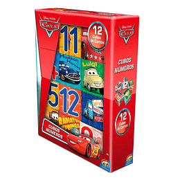 JUEGO CUBOS NUMEROS CARS 4+ 12CUBOS ADE-60140-CA