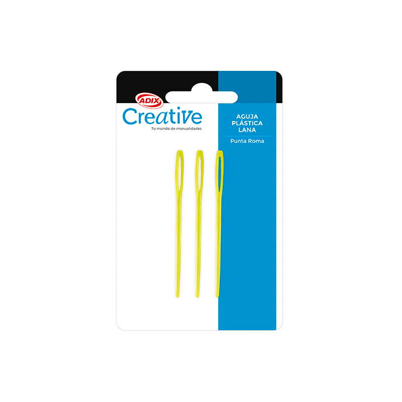 AGUJAS PARA LANA ADIX PLASTICAS 3pzs 1