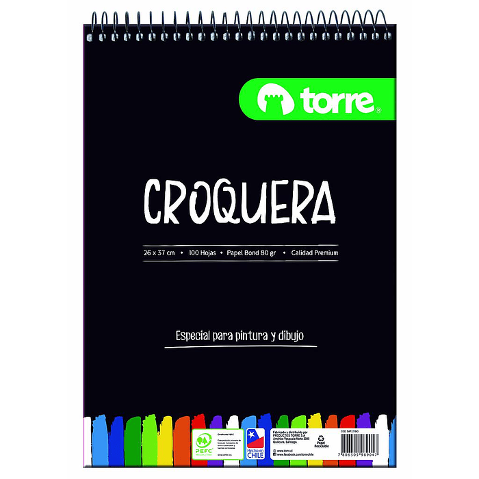 BLOCK CROQUERA TORRE 100 Hjs 26 x  37