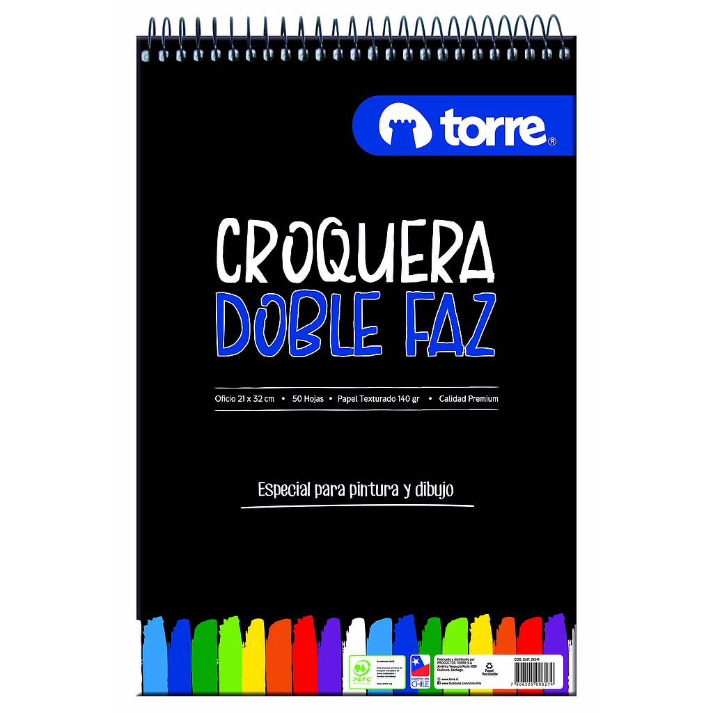BLOCK CROQUERA TORRE D/FAZ OFICIO 21 X 32CM 50HJS. ( CM ) 1