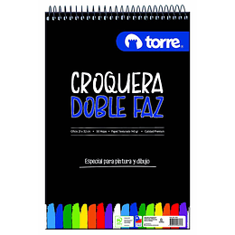 BLOCK CROQUERA TORRE D/FAZ OFICIO 21 X 32CM 50HJS.