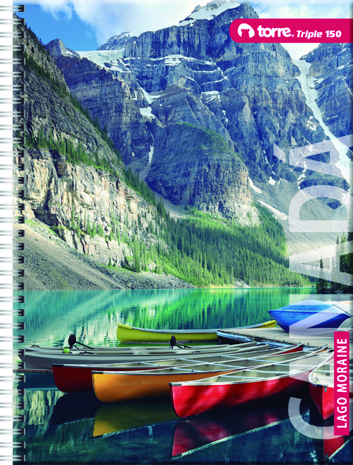 CUADERNO TORRE TRIPLE 7mm 150 Hjs PAISAJES  1
