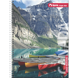 CUADERNO TORRE TRIPLE 7mm 150 Hjs PAISAJES 