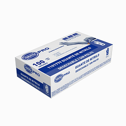 CAJA GUANTE NITRILO VIRUTEX AZUL S/POLVO (S)