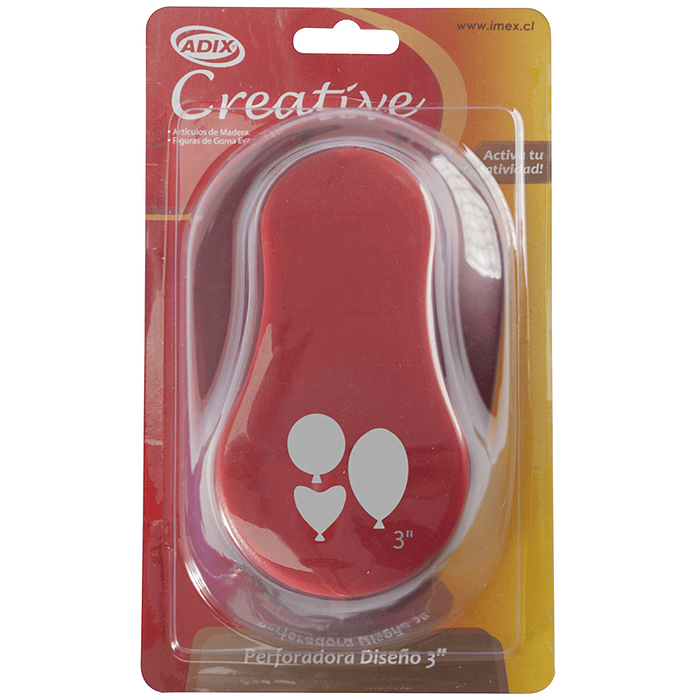 PERFORADORA ADIX CREATIVE DISEÑO 3'' GLOBOS C701013