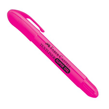 DESTACADOR FABER SUPER GEL ROSADO 1