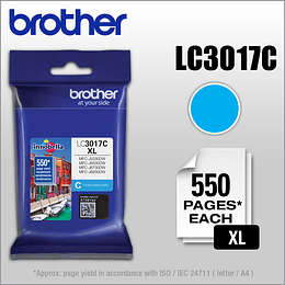 CARTRIDGE BROTHER LC-3017C XL CYAN