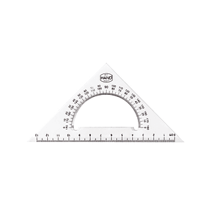 ESCUADRA HAND BISELADA 90 45 60 13 cm.