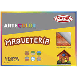 ESTUCHE ARTEL MAQUETERIA 6 PLIEGOS 25 X 35