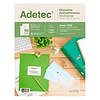 ETIQUETA ADETEC LASER INJET CARTA ECOLÓGICA 101 X 51 50 Hjas. ( DESC. ) 1