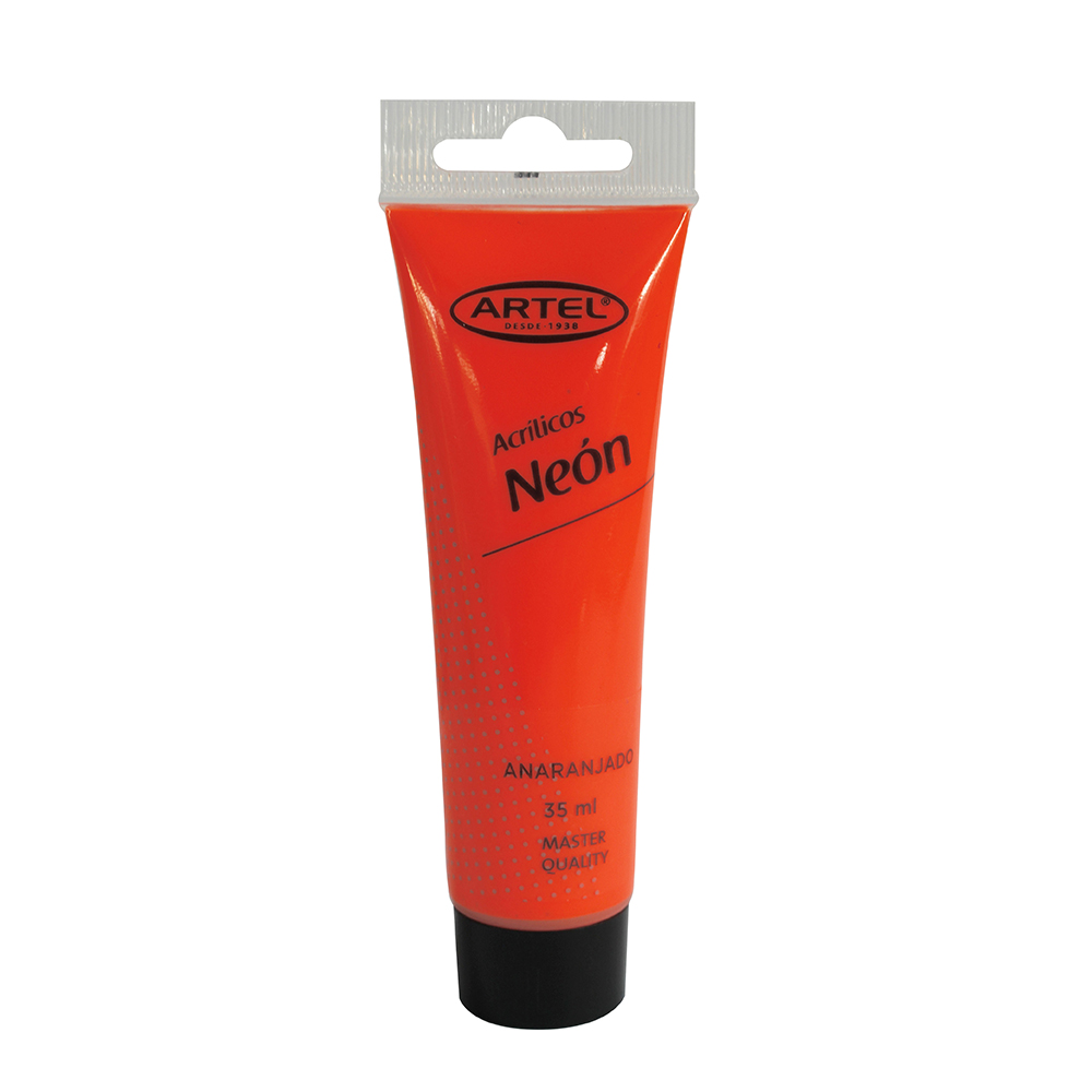 PINTURA ACRILICA ARTEL 35ML ANARANJADO NEON N° 830 1