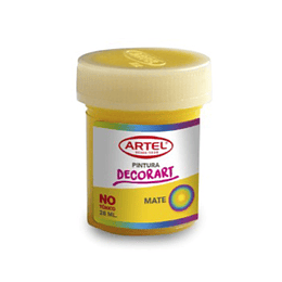 PINTURA DECORART ARTEL 28 ml AMARILLO N° 75