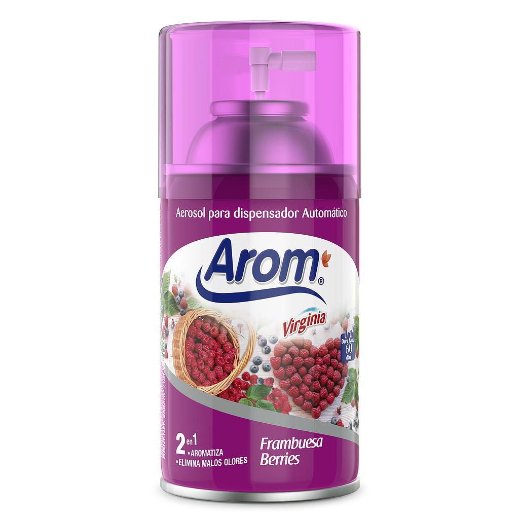 REPUESTO AEROSOL AUTOMATICO VIRGINIA AROM FRAMBUESA BERRIES  1
