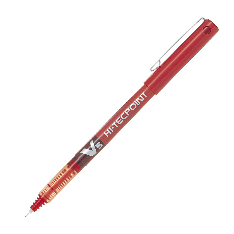 LAPIZ TINTA PILOT HI-TECPOINT V-5 0.5 ROJO 1