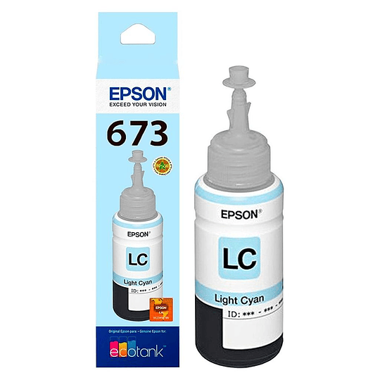 TANQUE DE TINTA EPSON T673520 CYAN LIGHT P/L800