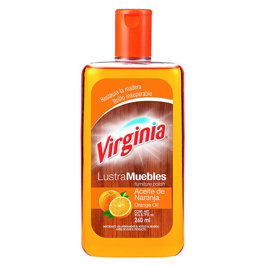 LUSTRAMUEBLES VIRGINIA ACEITE DE  NARANJA 260 ml BRILLANTE