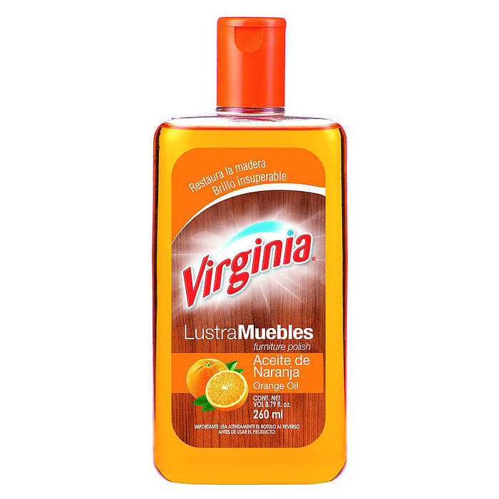 LUSTRAMUEBLES VIRGINIA ACEITE DE  NARANJA 260 ml BRILLANTE