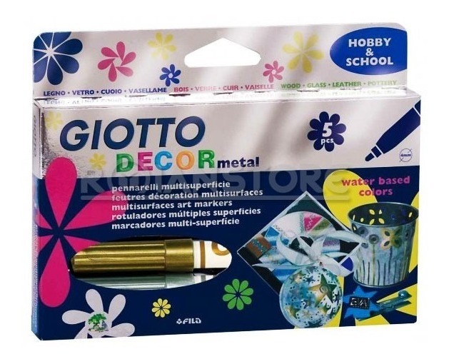 MARCADORES GIOTTO 5 COLORES METALIZADO2605 1