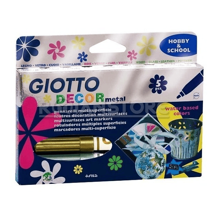 MARCADORES GIOTTO 5 COLORES METALIZADO2605