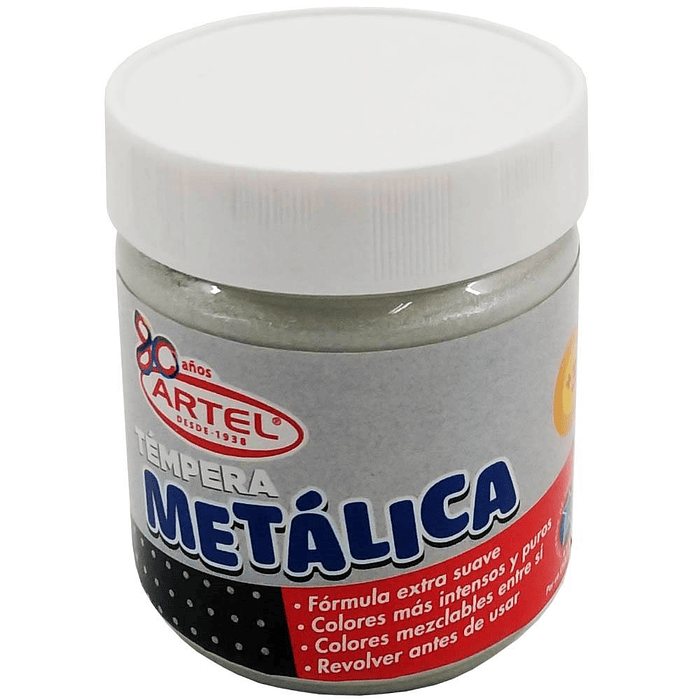 TEMPERA METALICA ARTEL PLATA 100 ml. 