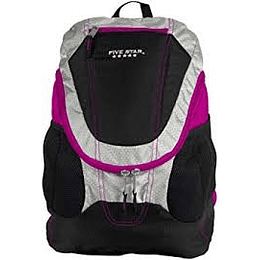 MOCHILA FIVESTAR BOCA GRANDE 16'' NEGRO/GRIS/FUCSIA/AZUL