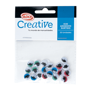 OJOS ADHESIVOS ADIX 20Unid. SURTIDO