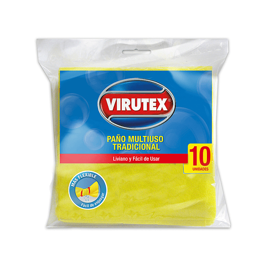 PAÑO MULTIUSO VIRUTEX X 10 UNIDADES 