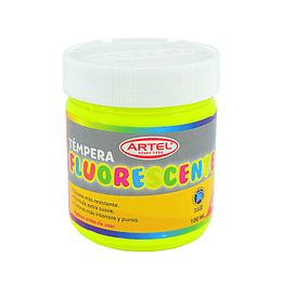 TEMPERA FLUORESCENTE ARTEL AMARILLA 100 ml. 