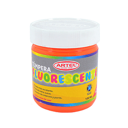 TEMPERA FLUORESCENTE ARTEL NARANJA 100 ml. 