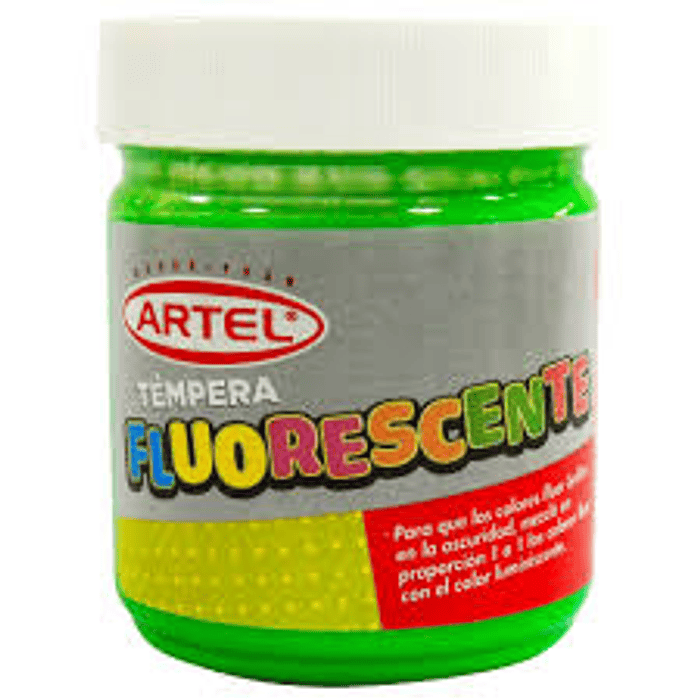 TEMPERA FLUORESCENTE ARTEL VERDE 100 ml. ( DESC. )