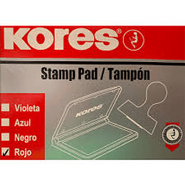 TAMPON N.2 KORES ROJO