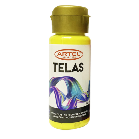 PINTURAS P/ TELAS ARTEL 60 ml AMAR LIMON N° 72 1