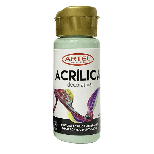 PINTURA ACRILICA ARTEL 60ml DECO PASTEL VERDE N° 302