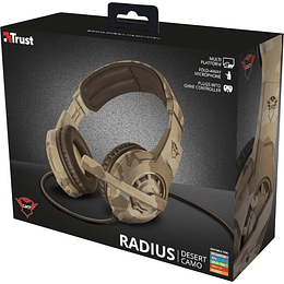 AUDIFONOS HEADSET TRUST RADIUS GXT 310D DESERT PC/PS4/XBOX