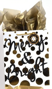 BOLSA DE REGALO GRANDE NAVIDAD BLACK GOLD HS875L 1