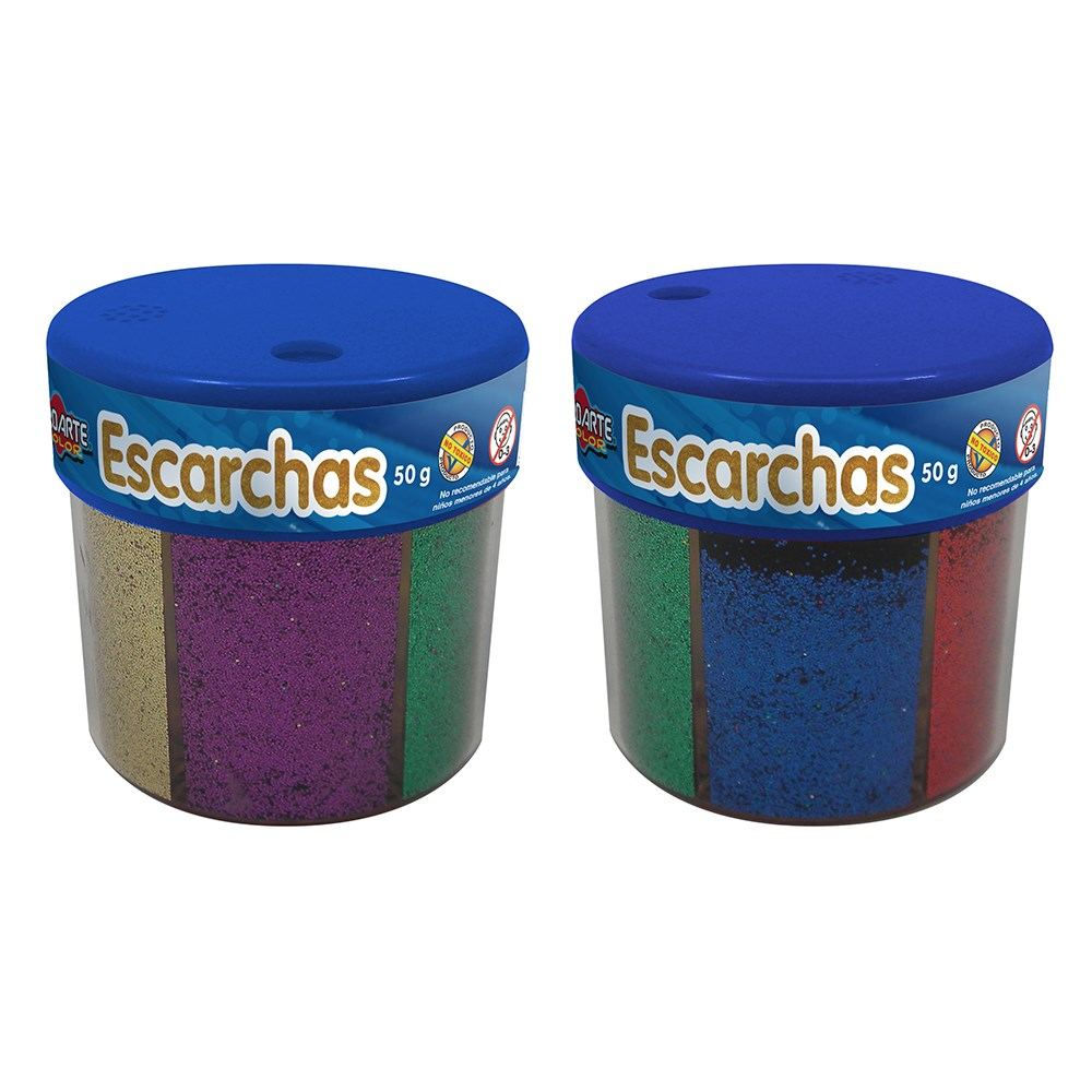 ESCARCHA PROARTE 6 COLORES 1