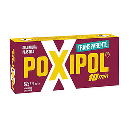 ADHESIVO POXIPOL TRANSPARENTE 70ML. 10min.