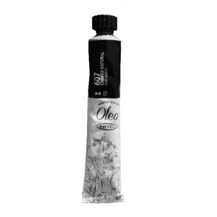 PINTURA OLEO ARTEL 22ML SOMBRA NATURAL N°607