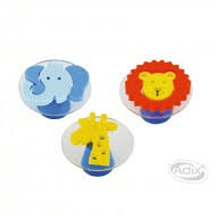 SET DE TIMBRES GOMA EVA ADIX CREATIVE 3Unid.