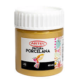 PINTURA PORCELANA ARTEL ORO 40ML.