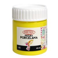 PINTURA PORCELANA ARTEL AMARILLO 40ML. 1